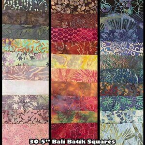 Princess Mirah Bali Batik 30 X 5" Charm Pack